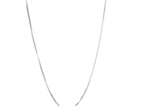 14k White Gold Classic Box Chain (0.45 mm)