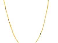 Diamond Cut Bar Links Pendant Chain in 14k Yellow Gold (1.3mm)