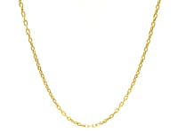 Double Extendable Cable Chain in 14k Yellow Gold (1.80 mm)