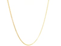 Double Extendable Cable Chain in 14k Yellow Gold (1.0mm)