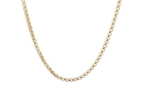 14k Yellow Gold Solid Round Box Chain 2.5 mm