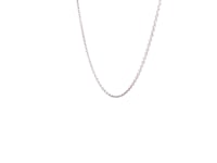 14k White Gold Round Cable Link Chain 1.1mm