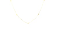 Bead Links Saturn Chain in 14k Yellow Gold (3.5mm)