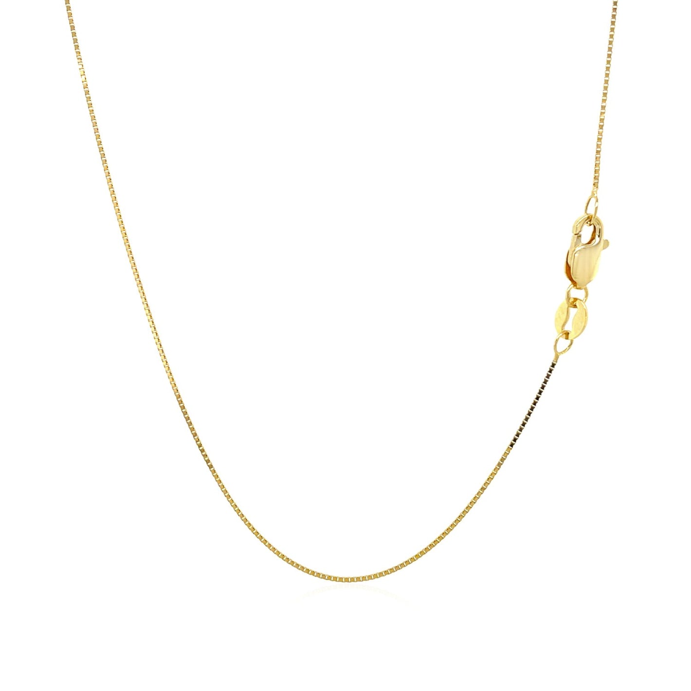 0.6mm 14k Yellow Gold Classic Box Chain