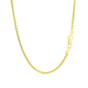 1.9mm 14k Yellow Gold Forsantina Lite Cable Link Chain