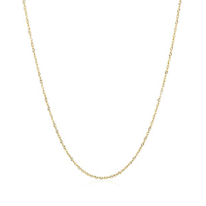 0.8mm 10k Yellow Gold Singapore Chain