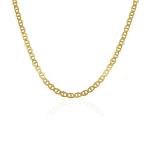 3.2mm 14k Yellow Gold Mariner Link Chain