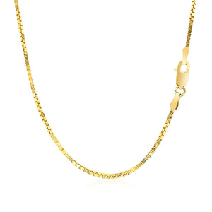 1.1mm 14k Yellow Gold Classic Box Chain