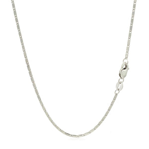 1.0mm 14k White Gold Lumina Pendant Chain