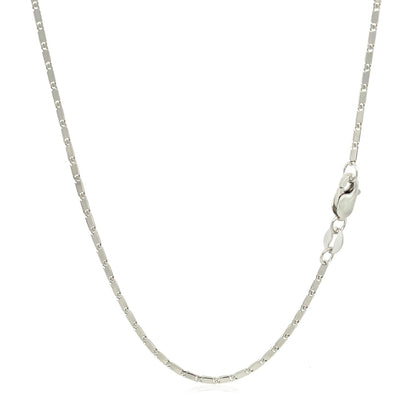 1.0mm 14k White Gold Lumina Pendant Chain