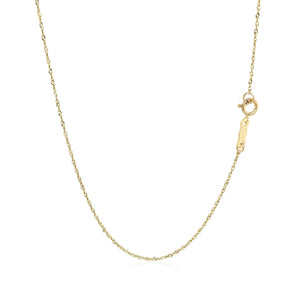 0.8mm 14k Yellow Gold Singapore Chain