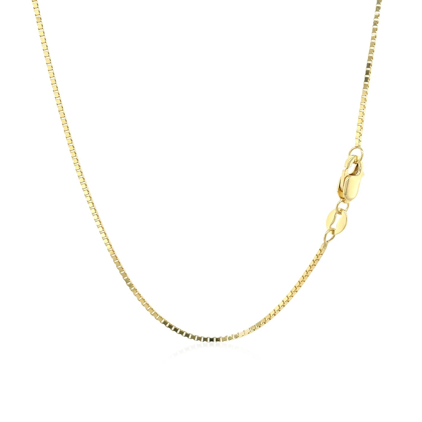 1.0mm 10k Yellow Gold Classic Box Chain