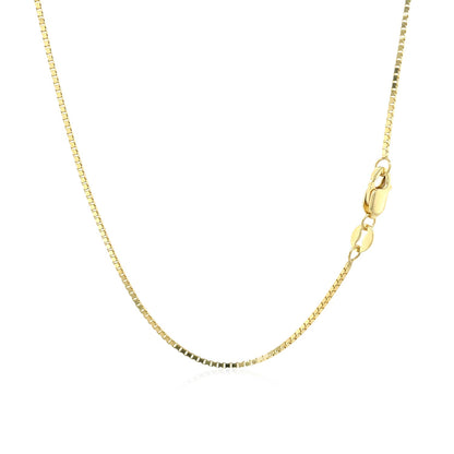 1.0mm 10k Yellow Gold Classic Box Chain