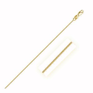 1.0mm 14k Yellow Gold Gourette Chain