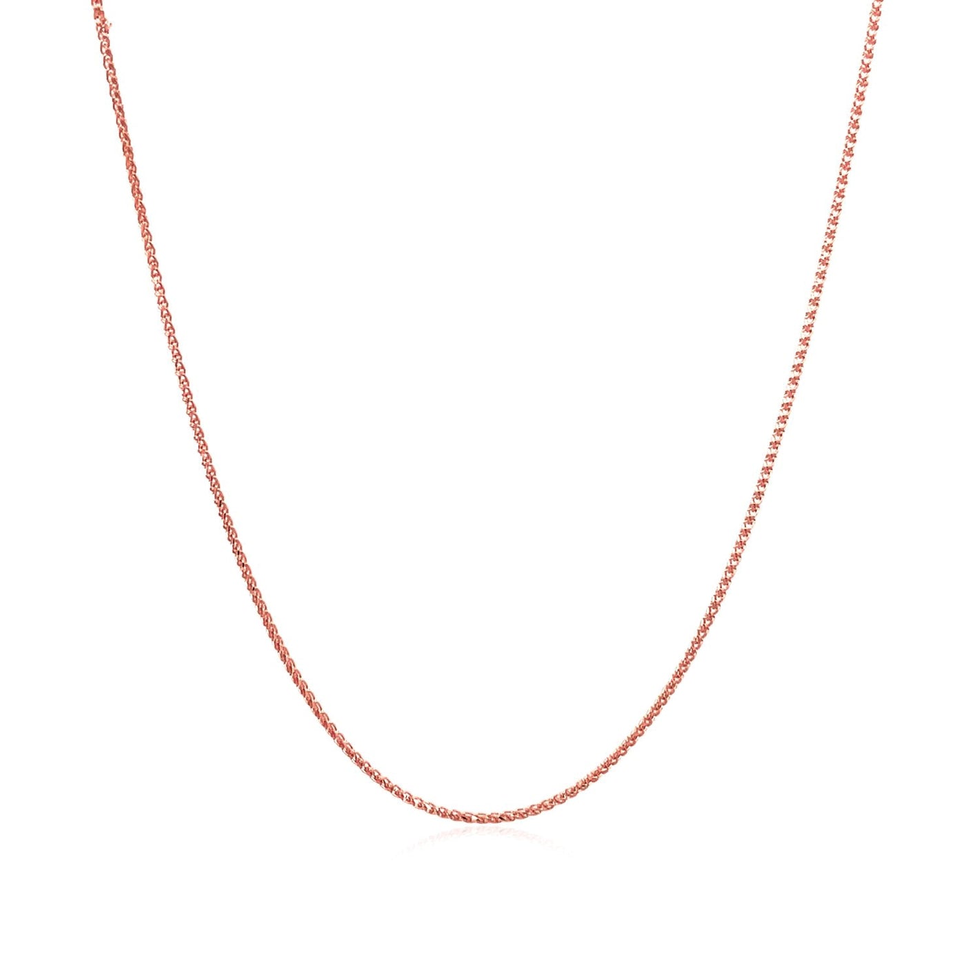 0.6mm 14k Rose Gold Double Extendable Cable Chain