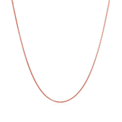 0.6mm 14k Rose Gold Double Extendable Cable Chain