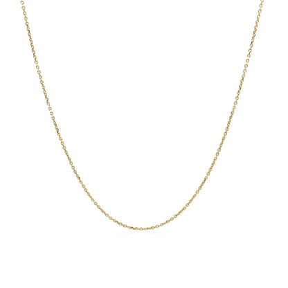 0.5mm 14k Yellow Gold Cable Link Chain