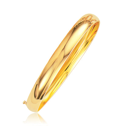 8.0mm 14k Yellow Gold Classic Bangle