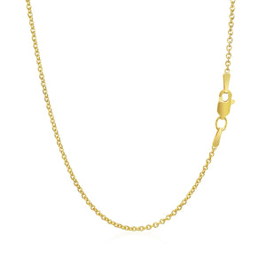 1.5mm 14k Yellow Gold Forsantina Lite Cable Link Chain