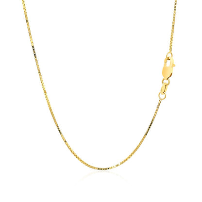 0.8mm 18k Yellow Gold Box Chain