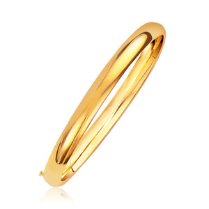 6.0mm 14k Yellow Gold Classic Bangle