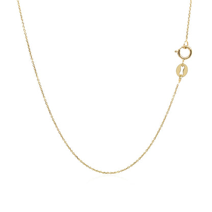 0.5mm 10k Yellow Gold Cable Link Chain