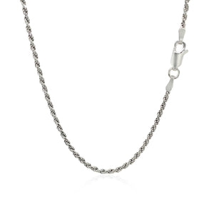 1.8mm Sterling Silver Diamond Cut Rope Style Chain