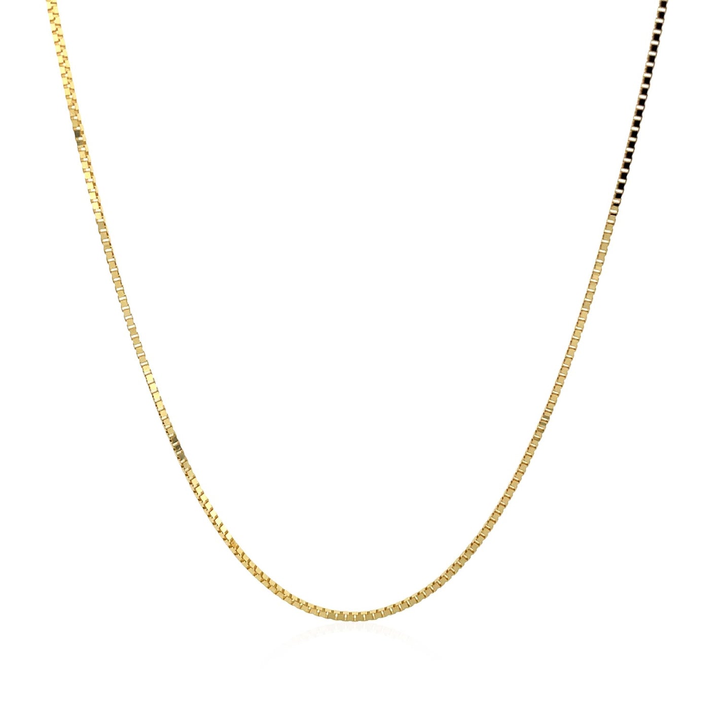 0.8mm 14k Yellow Gold Classic Box Chain