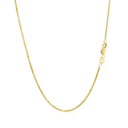 1.0mm 14k Yellow Gold Octagonal Box Chain