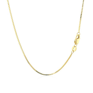 1.0mm 14k Yellow Gold Classic Box Chain