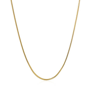 0.9mm 14k Yellow Gold Franco Chain