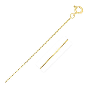 0.4mm 14k Yellow Gold Classic Box Chain