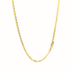 2.3mm 10k Yellow Gold Mariner Link Chain