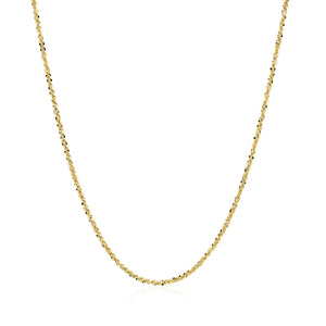 1.1mm 14k Yellow Gold Sparkle Chain