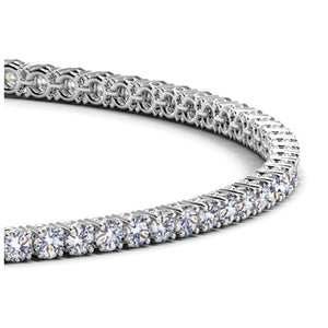 2 cctw Lab Grown Round Diamond Tennis Bracelet in 14k White Gold (F/G  VS2/SI1)