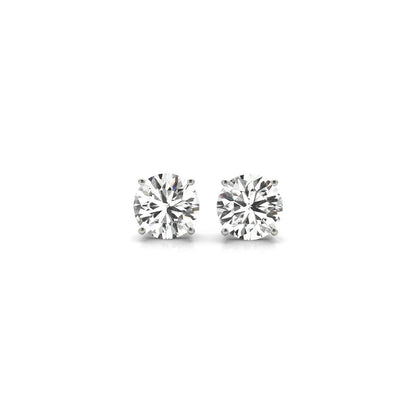 1 1/2 cttw Round Diamond Stud Earrings 14k White Gold (G/VS2)