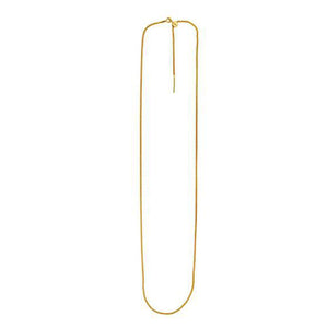 1.1mm 14k Yellow Gold Endless Adjustable Wheat Chain