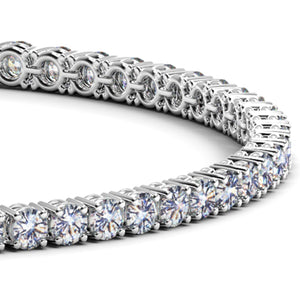 7 cctw Lab Grown Round Diamond Tennis Bracelet in 14k White Gold (F/G  VS2/SI1)