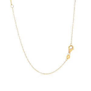 14k Yellow Gold with Circle and Bar Pendants Two Strand Necklace