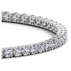 5 cctw Lab Grown Round Diamond Tennis Bracelet in 14k White Gold (F/G  VS2/SI1)