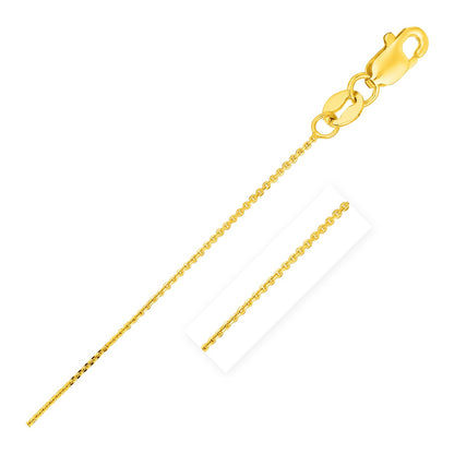 0.5mm 14k Yellow Gold Cable Link Chain