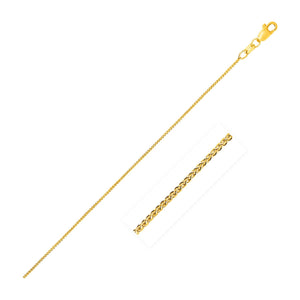 0.6mm 10k Yellow Gold Wheat Chain