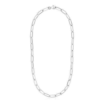 Sterling Silver Paperclip Chain Necklace