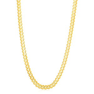 8.0mm 14k Yellow Gold High Polish Modern Lite Edge Chain