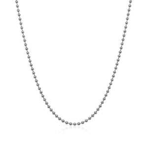 1.5mm 14k White Gold Bead Chain