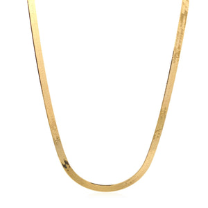 3.8mm 10k Yellow Gold Imperial Herringbone Chain