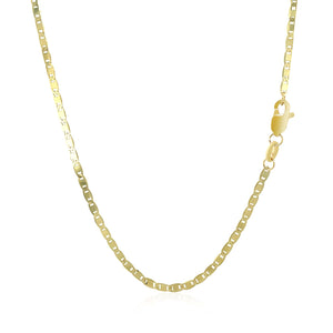 1.7mm 10k Yellow Gold Mariner Link Chain