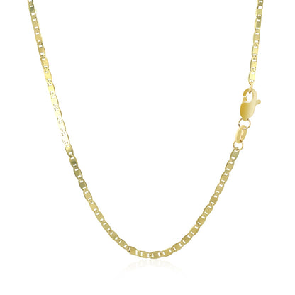 1.7mm 10k Yellow Gold Mariner Link Chain