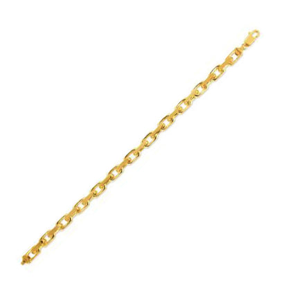 6.1mm 14k Yellow Gold French Cable Link Chain