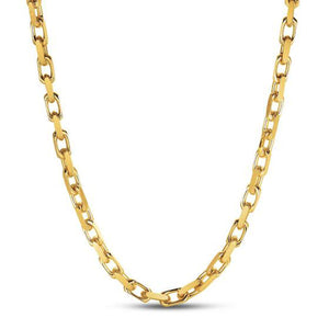 6.1mm 14k Yellow Gold French Cable Link Chain